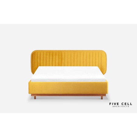 Łóżko Delikate (200x200) w tkaninie Vocal 10