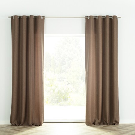 Zasłona BASIC na kółkach 140x280cm złoty brąz 1 szt. 140x280 brązowy-złoty