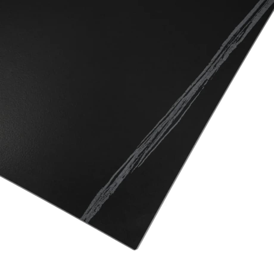 Stolik Kawowy Kwadratowy Zestaw 2w1 Ława Glamour Czarny Marmur Złoty TENOR