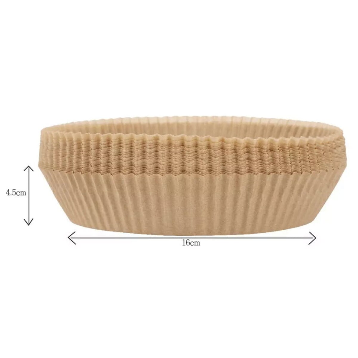 Wkłady papierowe do frytownicy 16cm 100 szt okrągłe KLAUSBERG