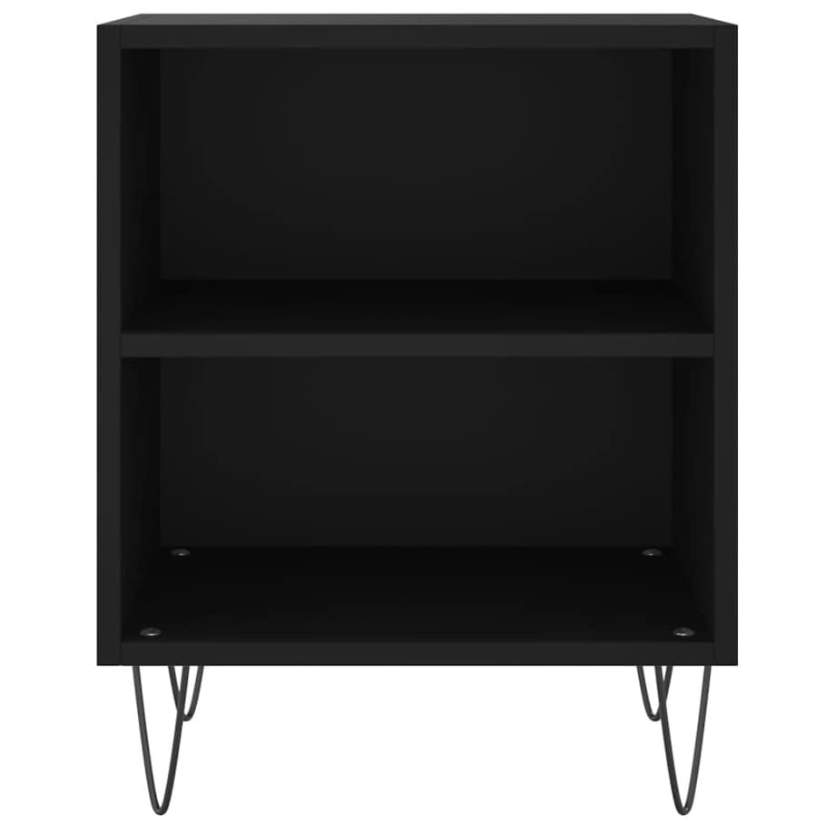 vidaXL Szafki nocne, 2 szt., czarne, 40x30x50 cm