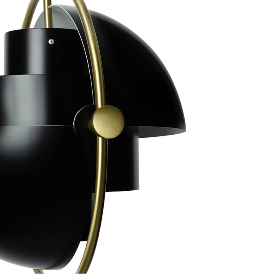 Ruchoma lampa wisząca Varia zwis do salonu czarny złoty