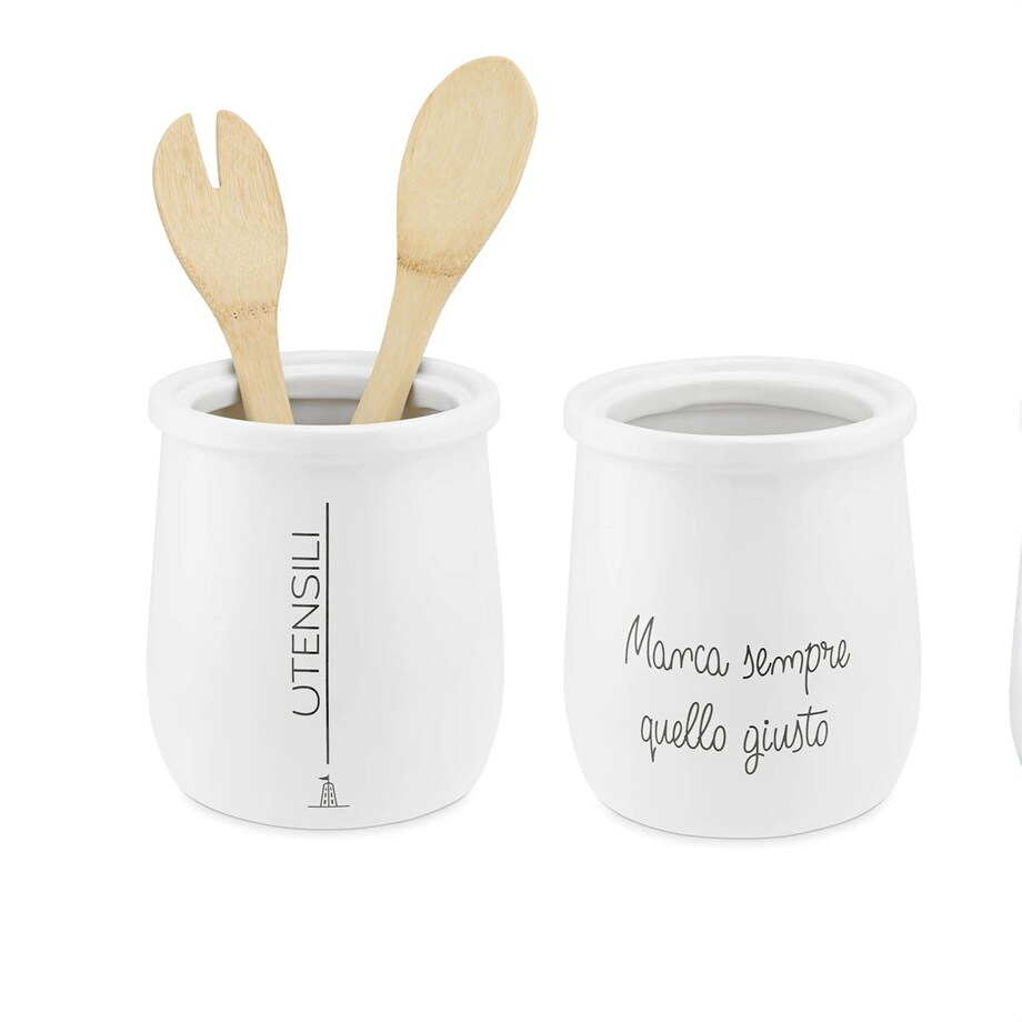 LA PORCELLANA BIANCA GLI ONESTI Stojak na przybory kuchenne