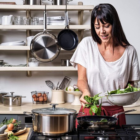 Patelnie stalowe z powłoką 20 + 28 cm / KitchenAid