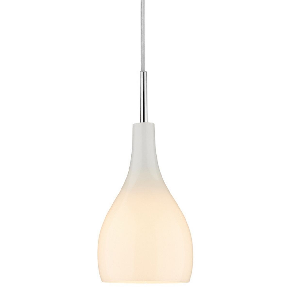 Wisząca lampa szkło Soho SOH012 Dar Lighting nad stół biała chrom