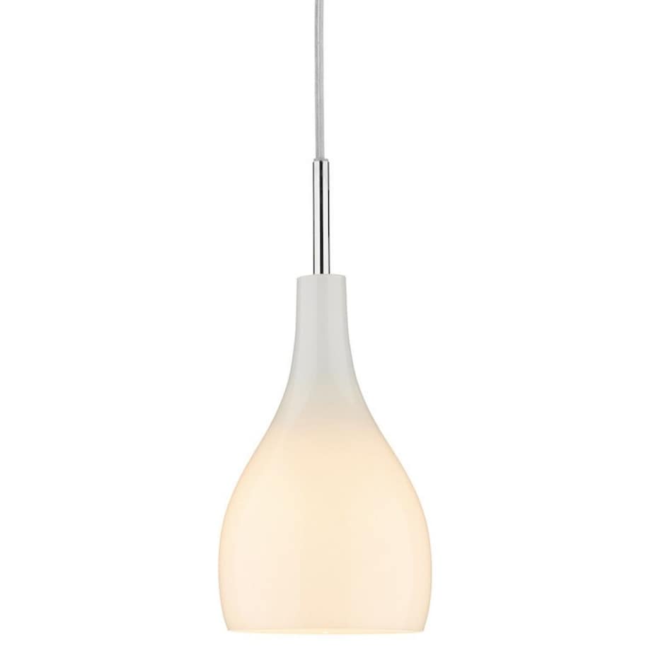 Wisząca lampa szkło Soho SOH012 Dar Lighting nad stół biała chrom