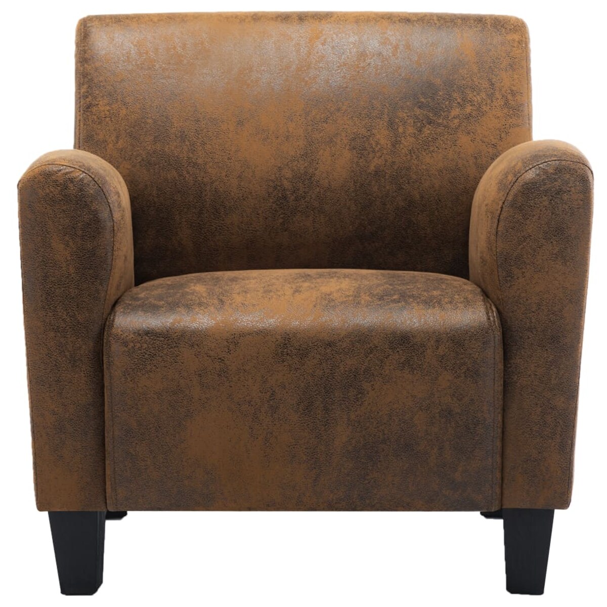 vidaXL Sofa Chair Brown 70x69x72 cm Skóra syntetyczna zamszowa