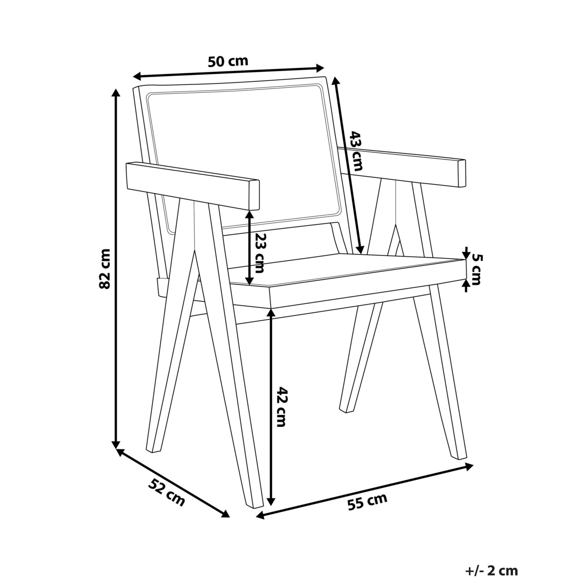 Krzesło do jadalni Jasne drewno WESTBROOK