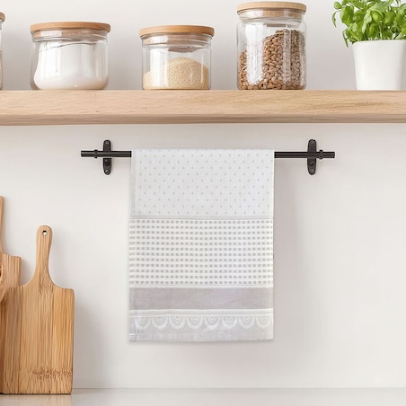 Ścierka bawełniana kuchenna 50x70 Zefirek jasno szara