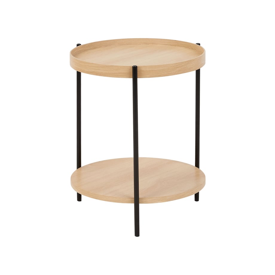 Stolik kawowy MDF Okleina Jasne drewno LANDER