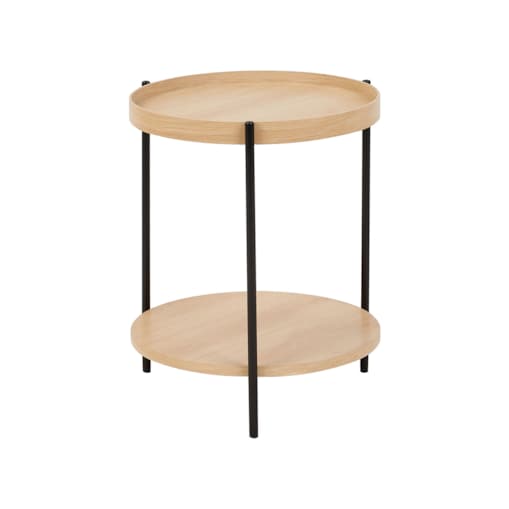 Stolik kawowy MDF Okleina Jasne drewno LANDER