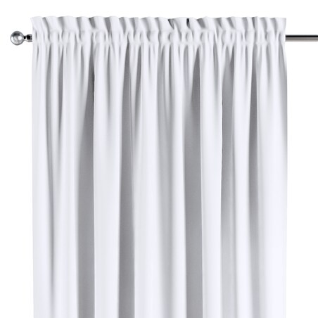 Zasłona na kanale z grzywką 1 szt. 130x245 śnieżnobiały