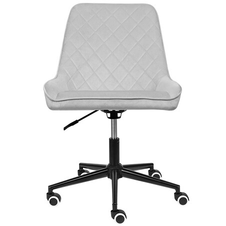 Fotel biurowy krzesło obrotowe regulowane szare do biurka