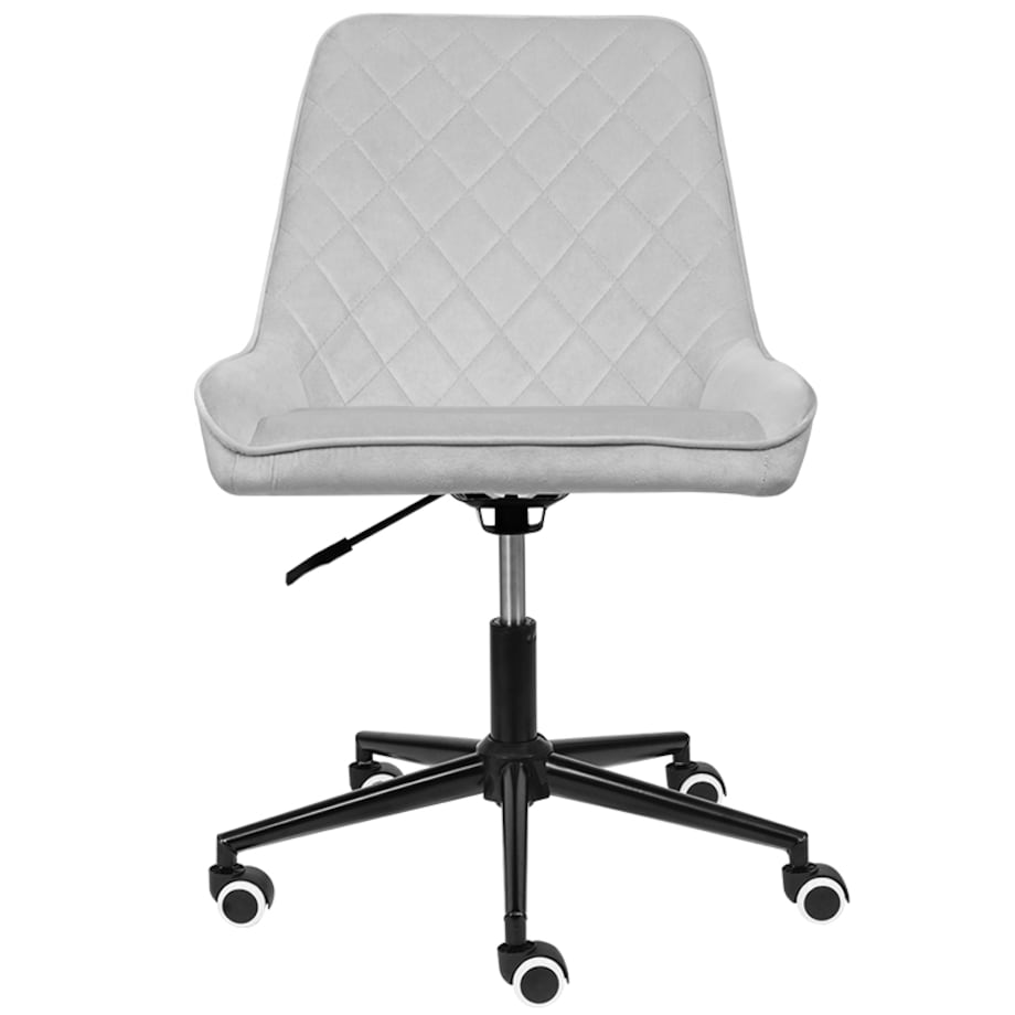 Fotel biurowy krzesło obrotowe regulowane szare do biurka