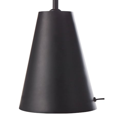 Lampa stołowa metalowa czarna PALMIET