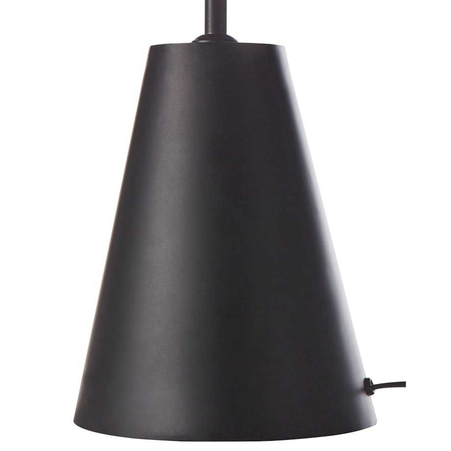 Lampa stołowa metalowa czarna PALMIET