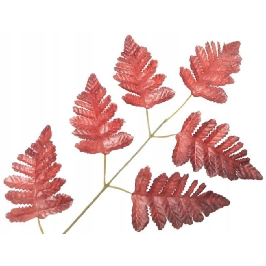 LIŚĆ ŁODYGA PAPROCI liście sztuczne do stroika bukietu kompozycji BRĄZ