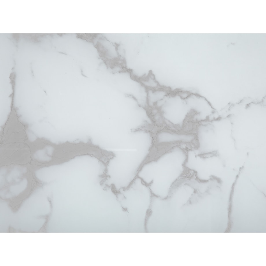 Stolik kawowy efekt marmuru biało-srebrny MERIDIAN II
