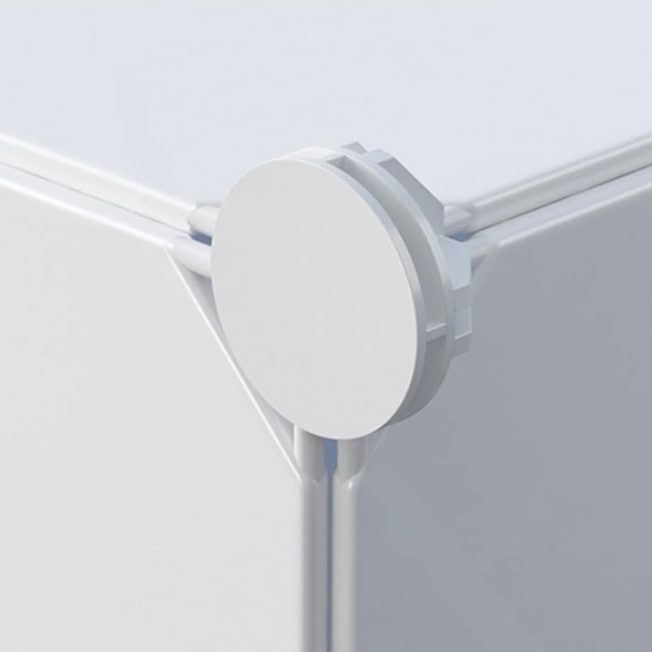 Szafa garderoba ubraniowa biała półki regał słupek na zabawki pojemna duża