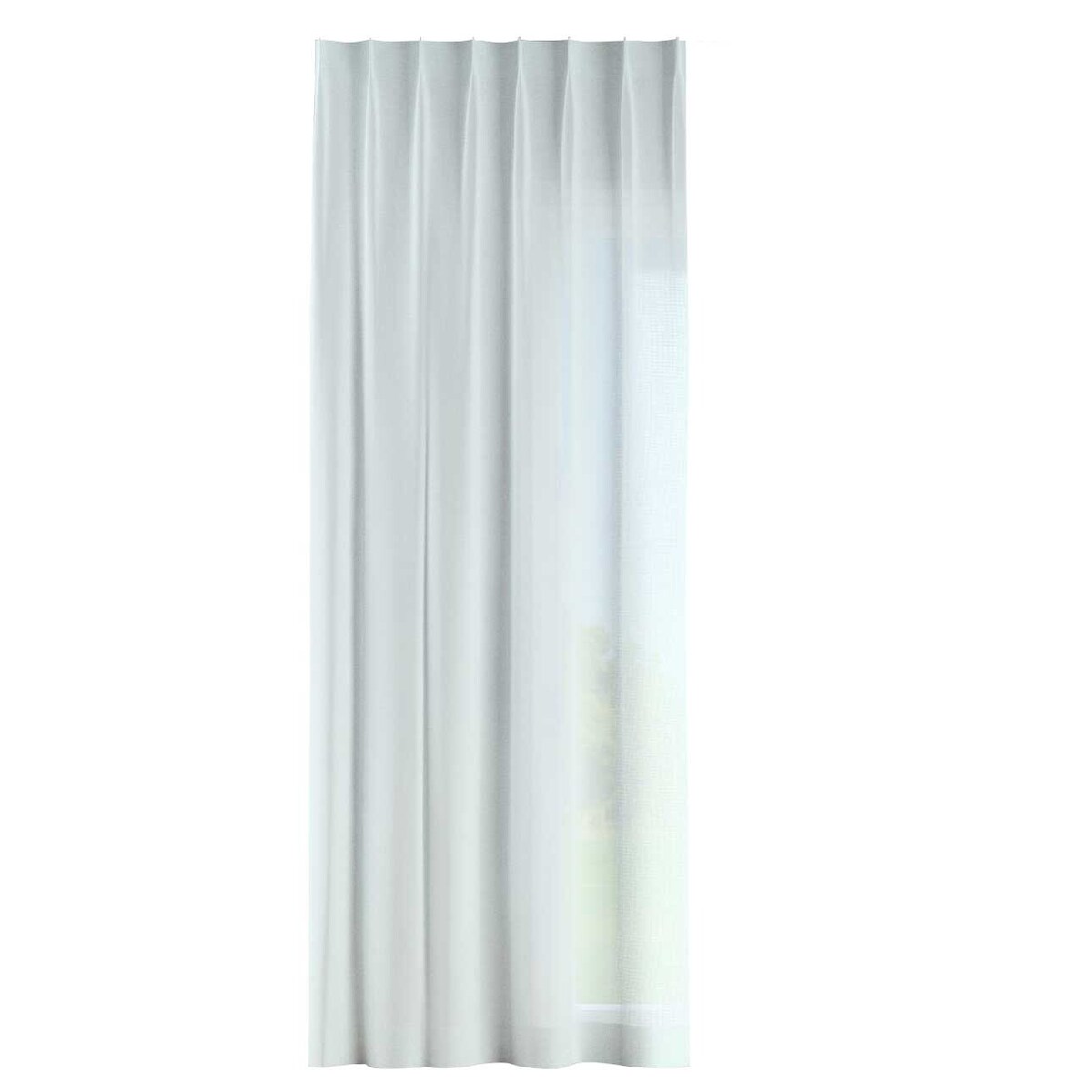 Zasłona na haczykach flex pojedynczych 130x245 prześwitujący, pastelowa mięta