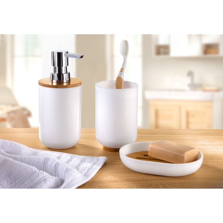 Kleine Wolke Timber Kubek łazienkowy biały