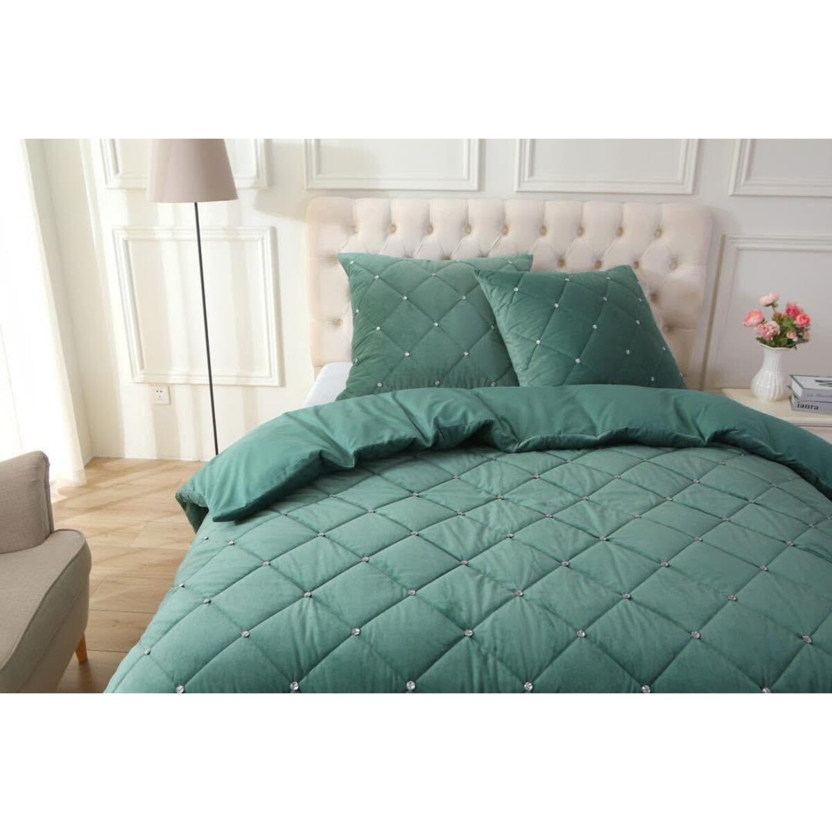 narzuta "diamond" 220x240 cm mięta nowość