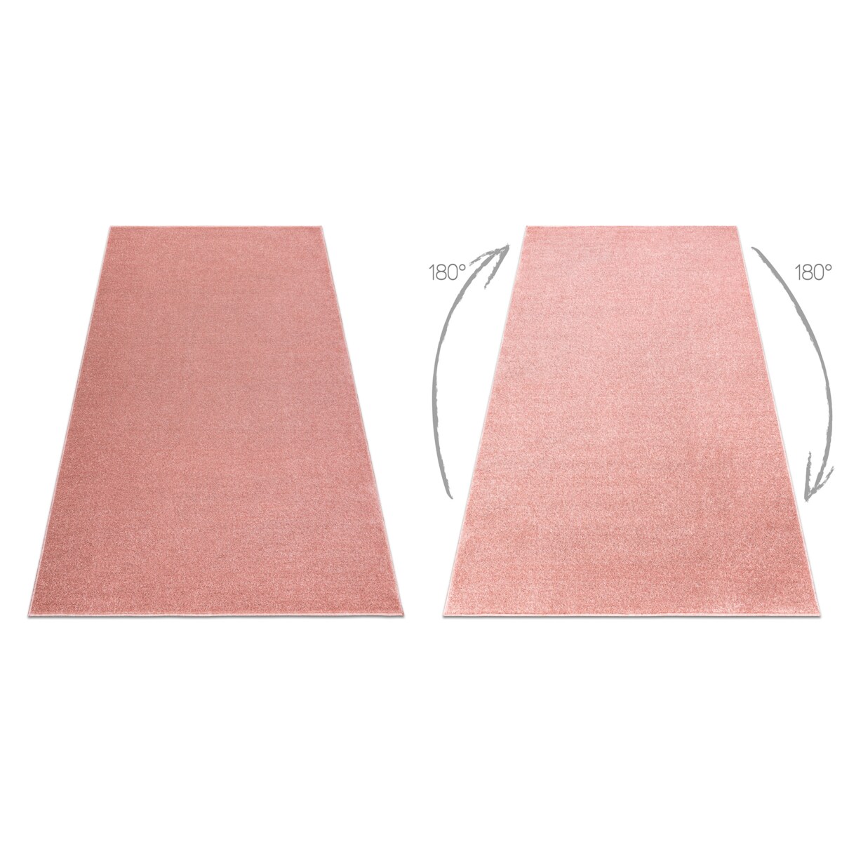 Dywan ETON PLUS pudrowy róż jednolity, 200x200 cm