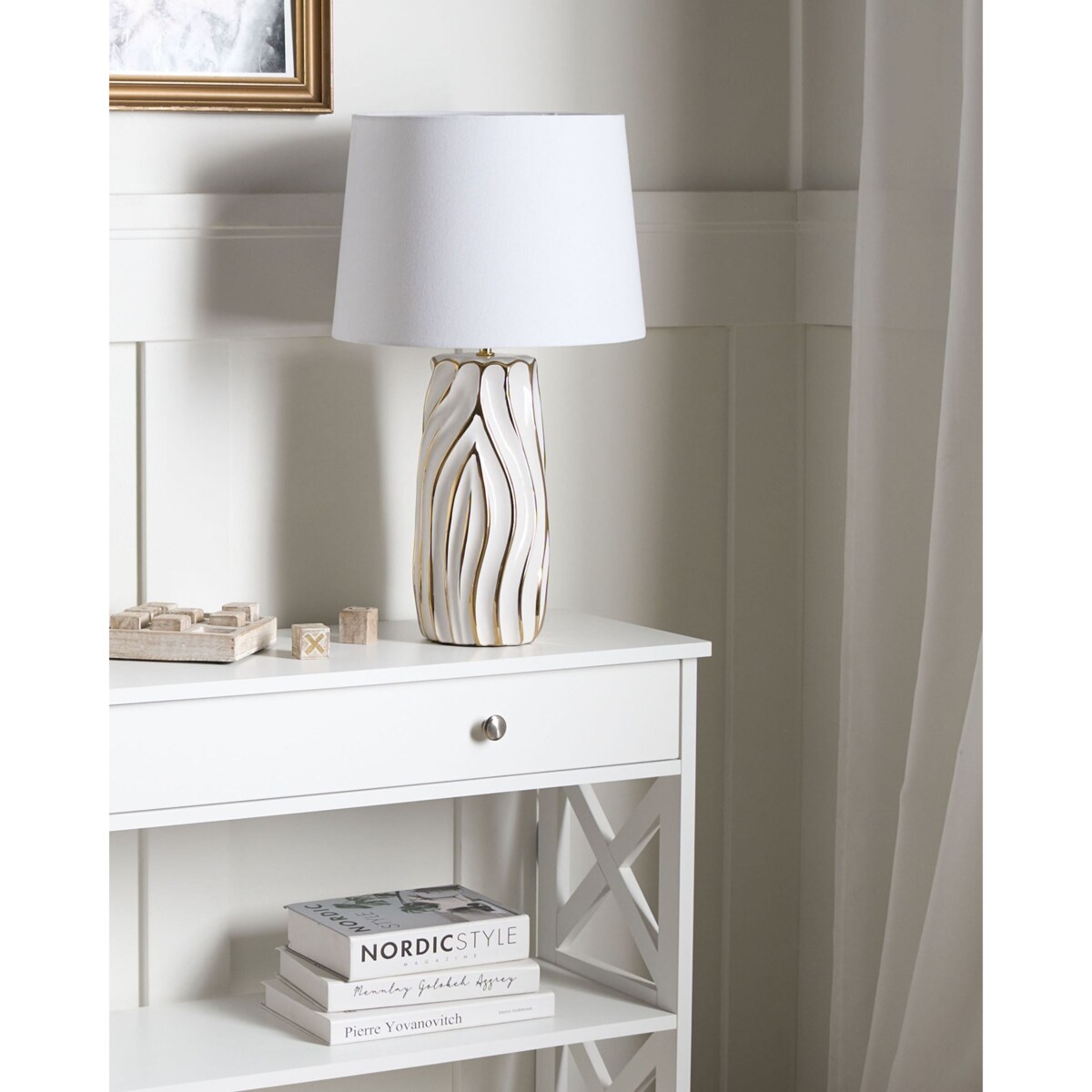 Lampa stołowa PATUCA Ceramika Biały