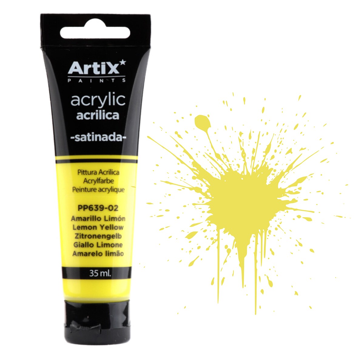 farba akrylowa lemon yellow artix pp639-02, 35ml