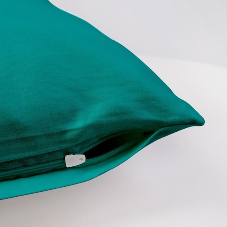 Poszewka satynowa 50x70 kolor Ciemny turkus
