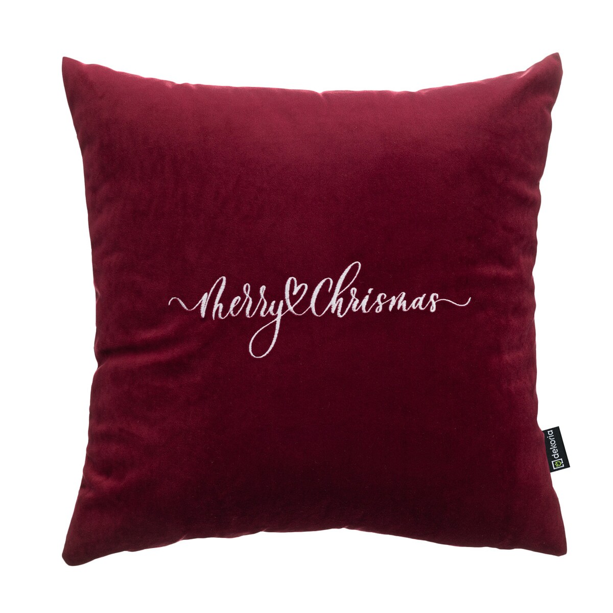 Poszewka na poduszkę Winter Wish 43x43 cm boże narodzenie, święta, świąteczne, bordowy -czerwony, 43x43 cm