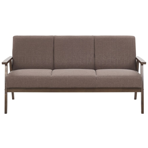 Sofa 3-osobowa brązowa ASNES