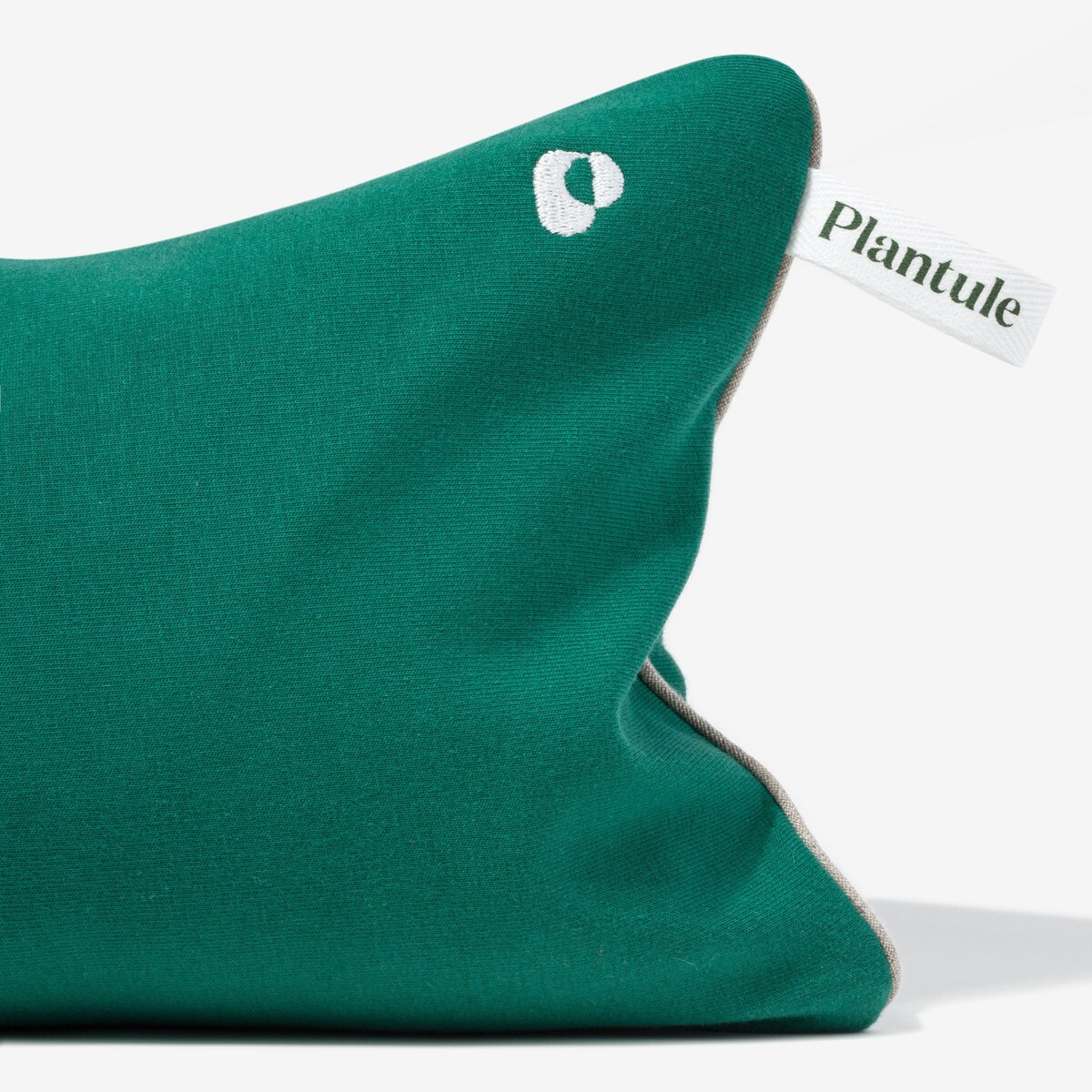 Poduszka podróżna z łuską gryki (butelkowa zieleń)