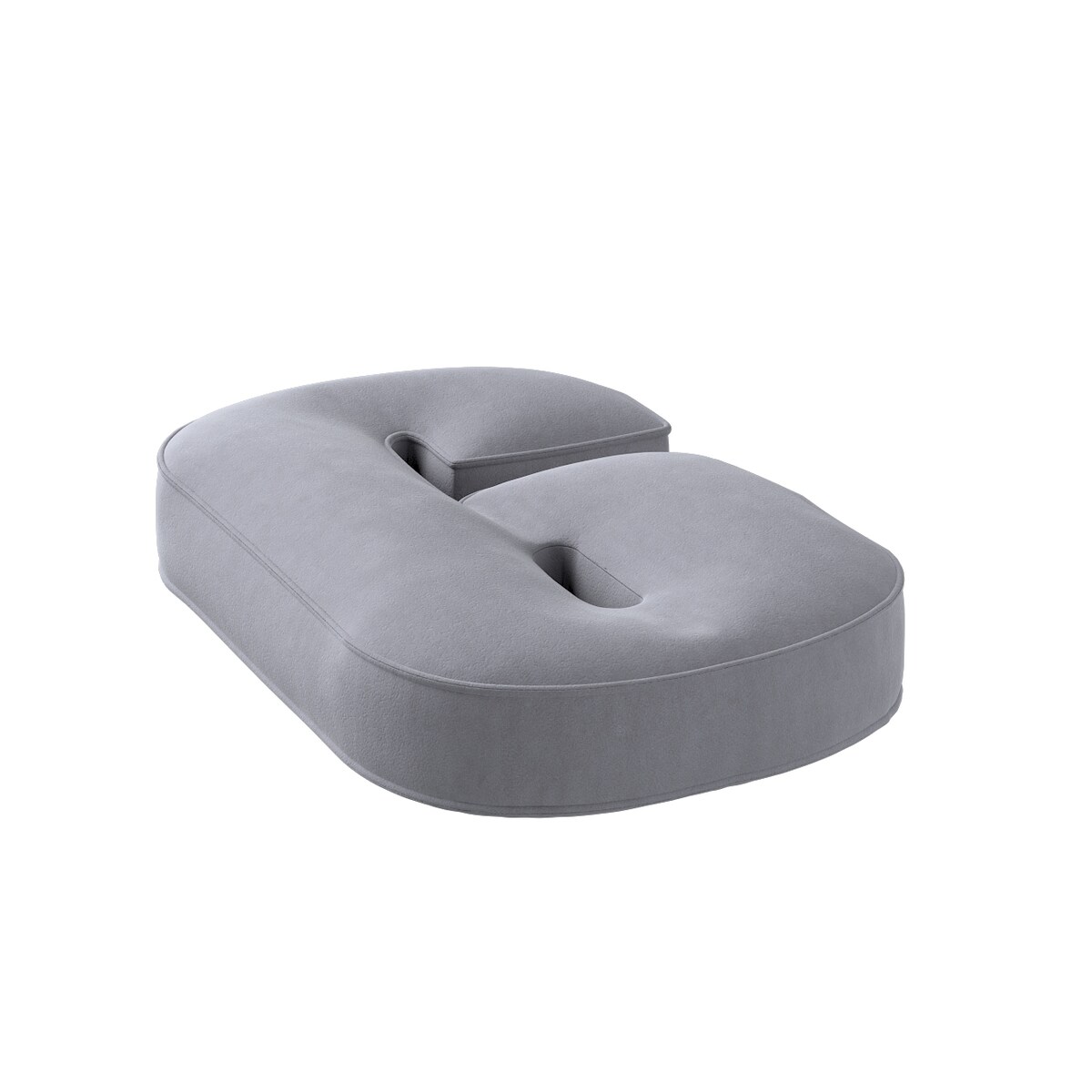 Poduszka Cyferka 9, srebrzysty szary, 25 x 40 cm, Posh Velvet