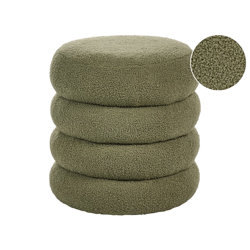Puf SUMPTER Boucle Zielony