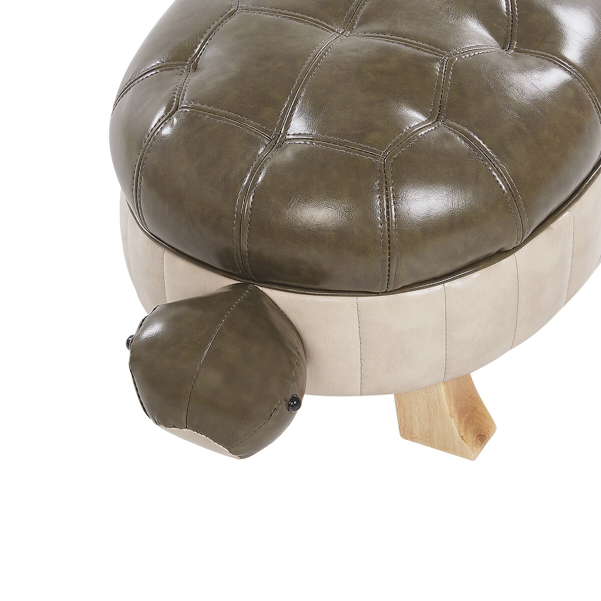 Pufa zwierzak TURTLE Ekoskóra Ciemnozielony Żółw