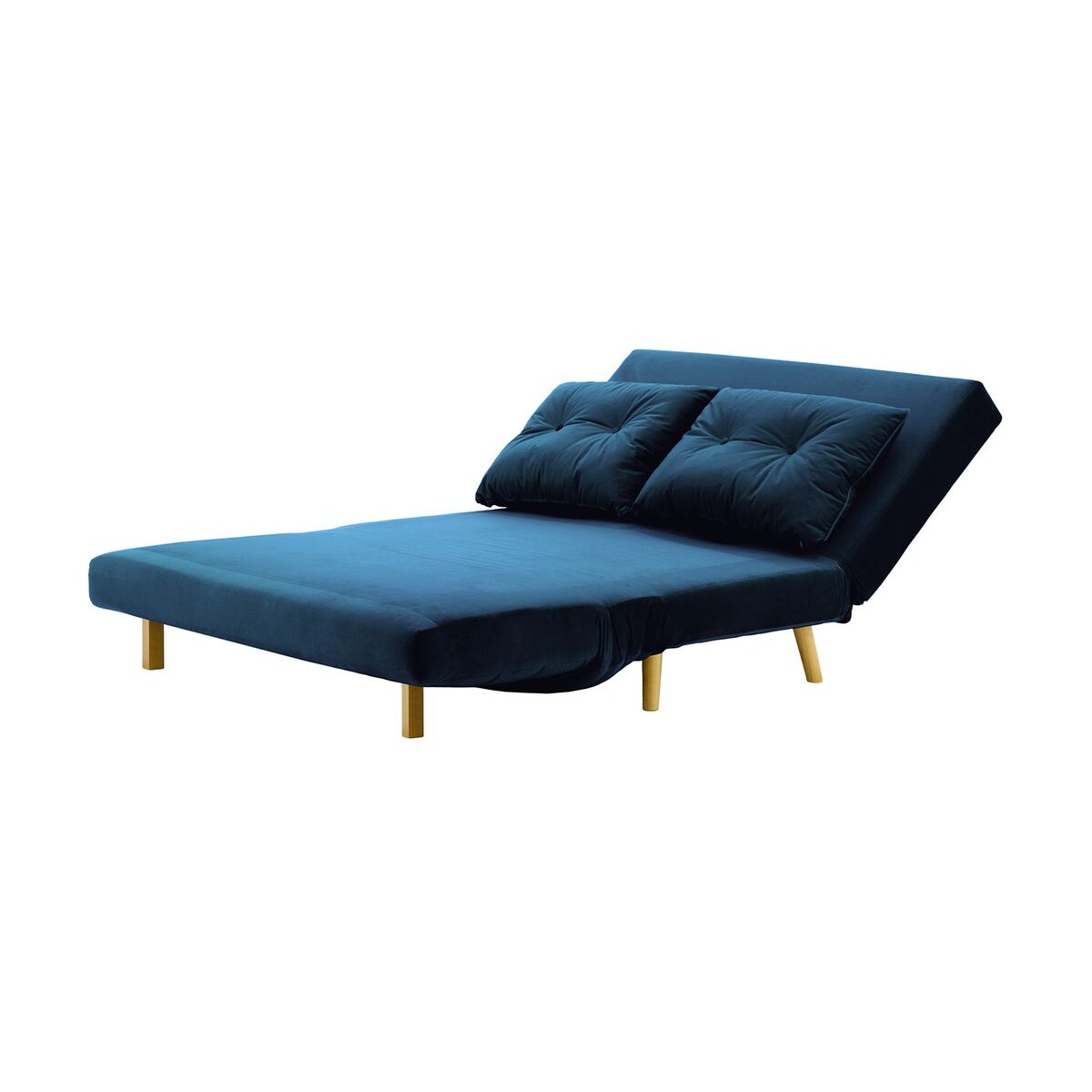 Sofa rozkładana Flic 120 cm-Velluto 11-like oak