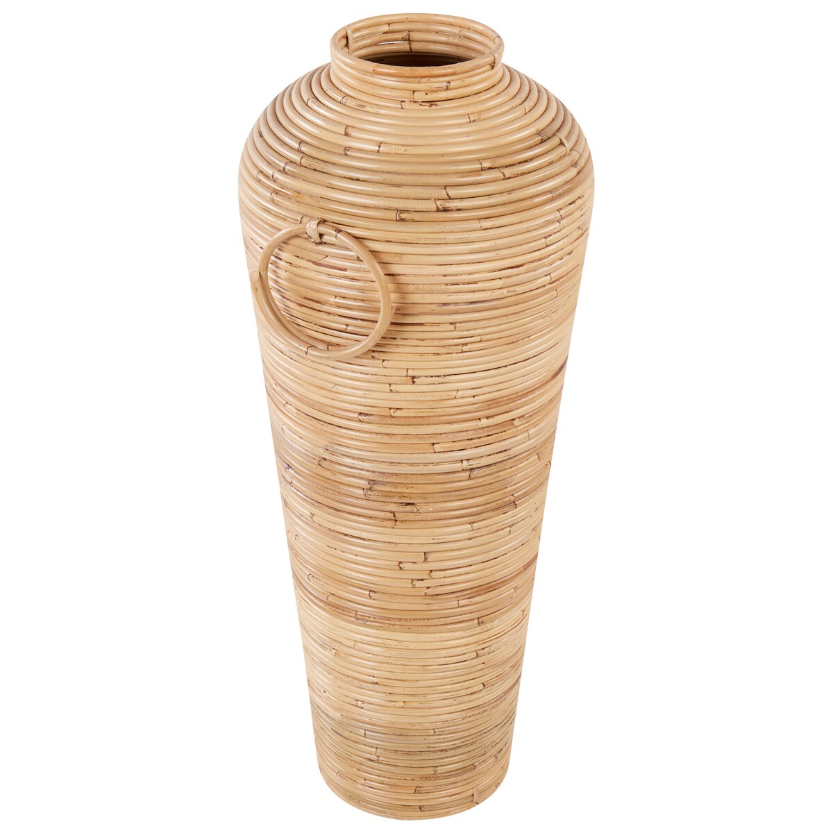Wazon dekoracyjny ELATIA Rattan 70 cm Naturalny