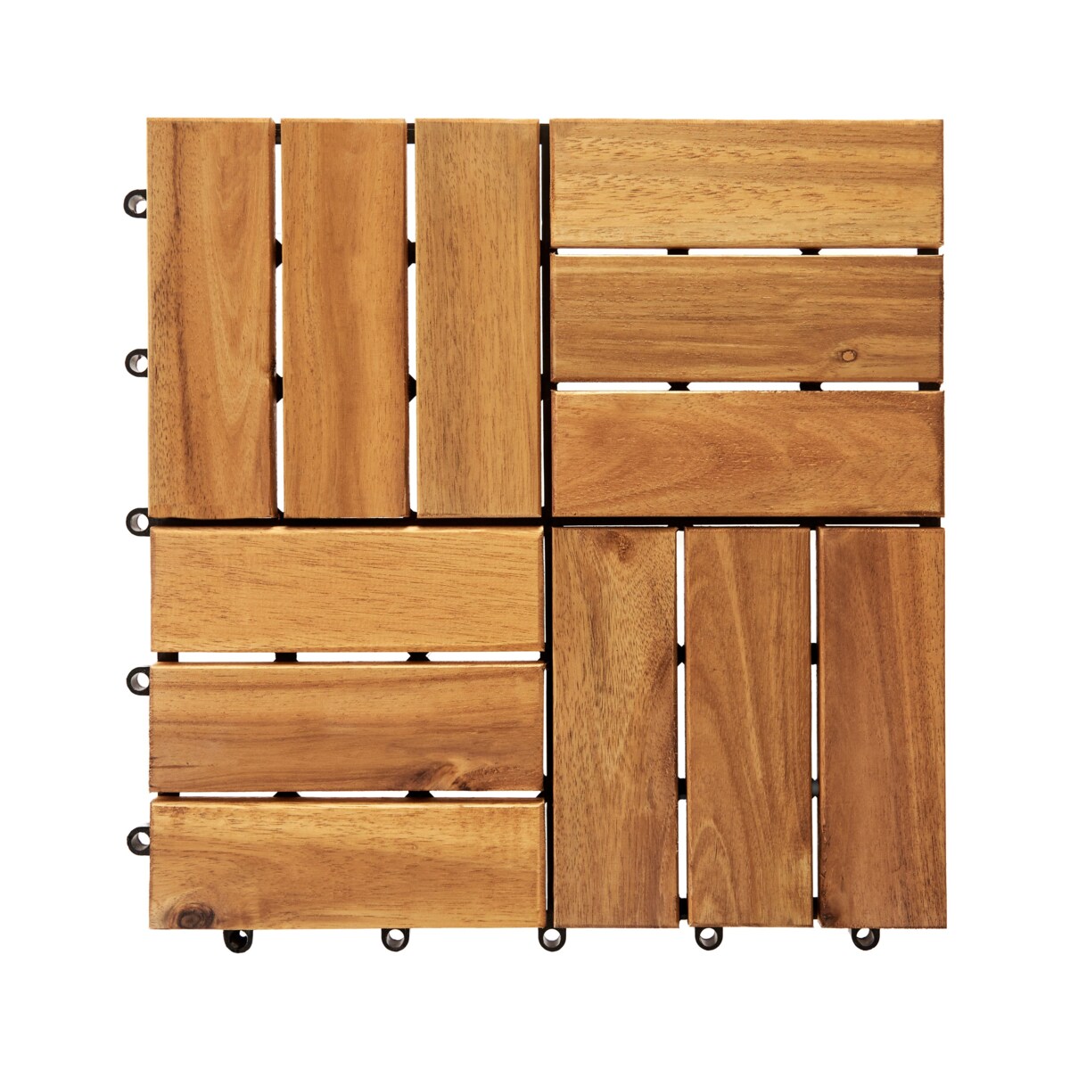 Płytki tarasowe ACERENZA Certyfikowane drewno akacjowe Naturalny