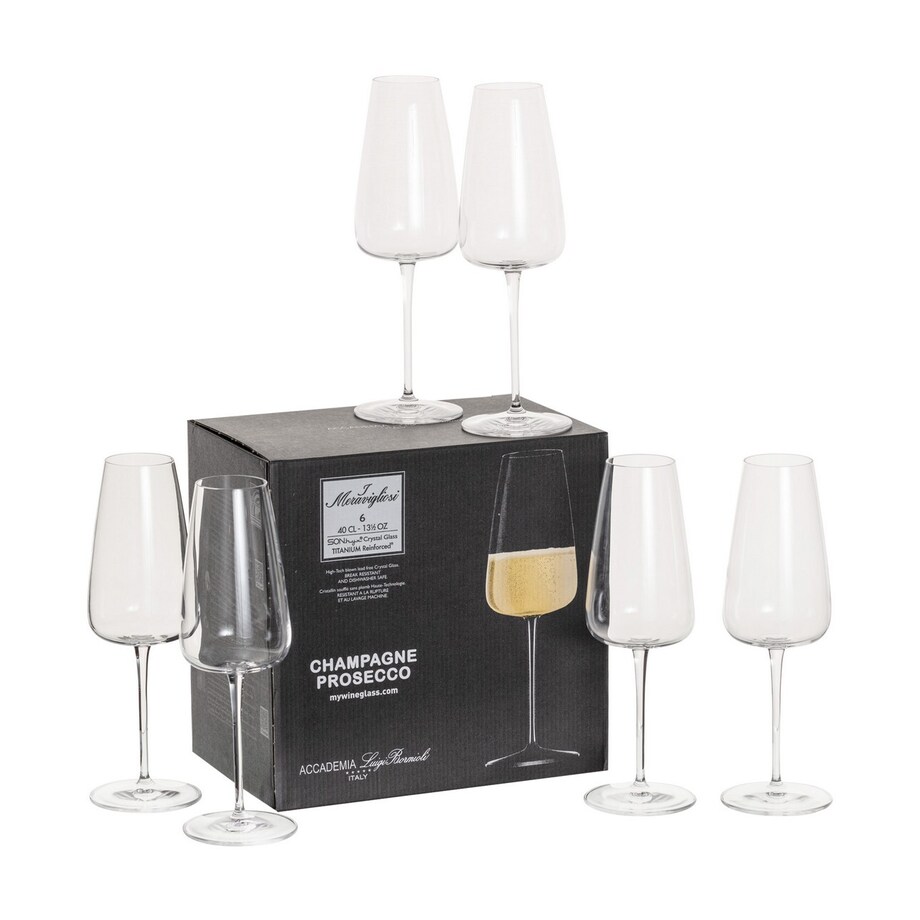 Kieliszki do szampana Gioco 6szt. 400ml, 4,9 x 8 x 25 cm