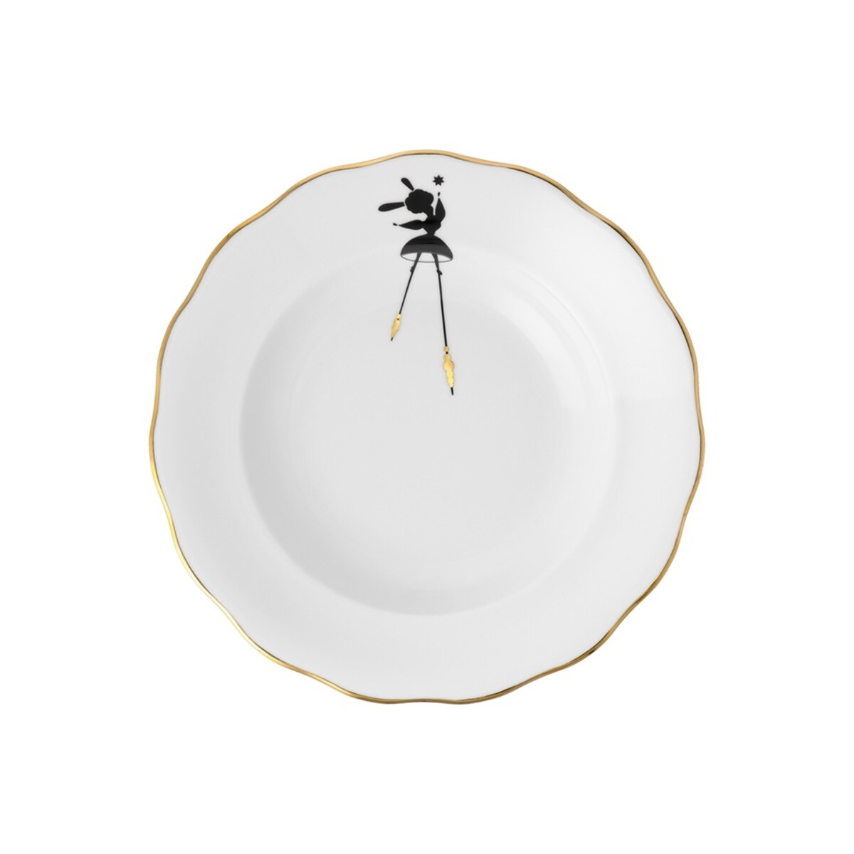 Talerz głęboki 22,5 cm Alaska Circus Black G910