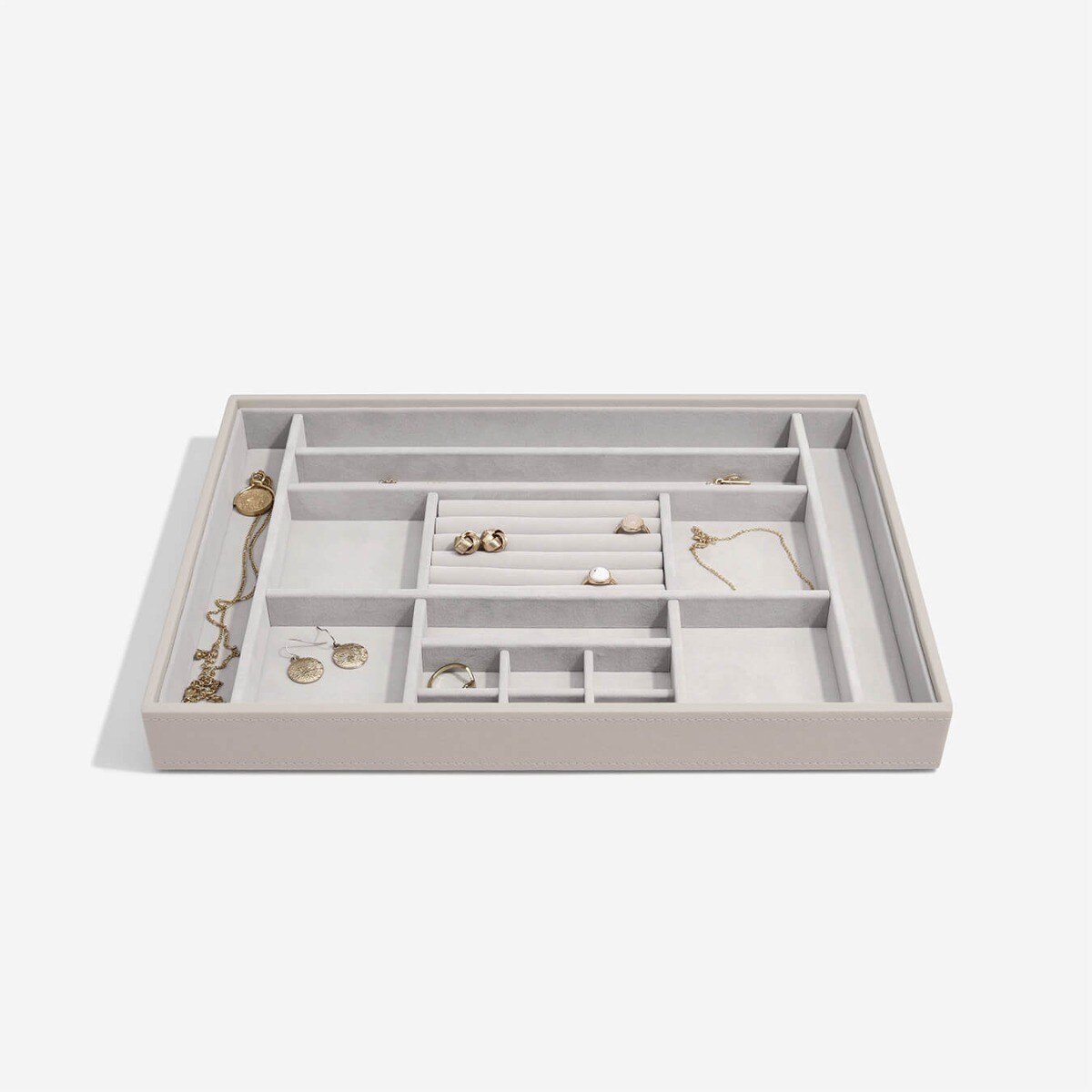 Szkatułka na biżuterię Stackers 16 komorowa supersize taupe