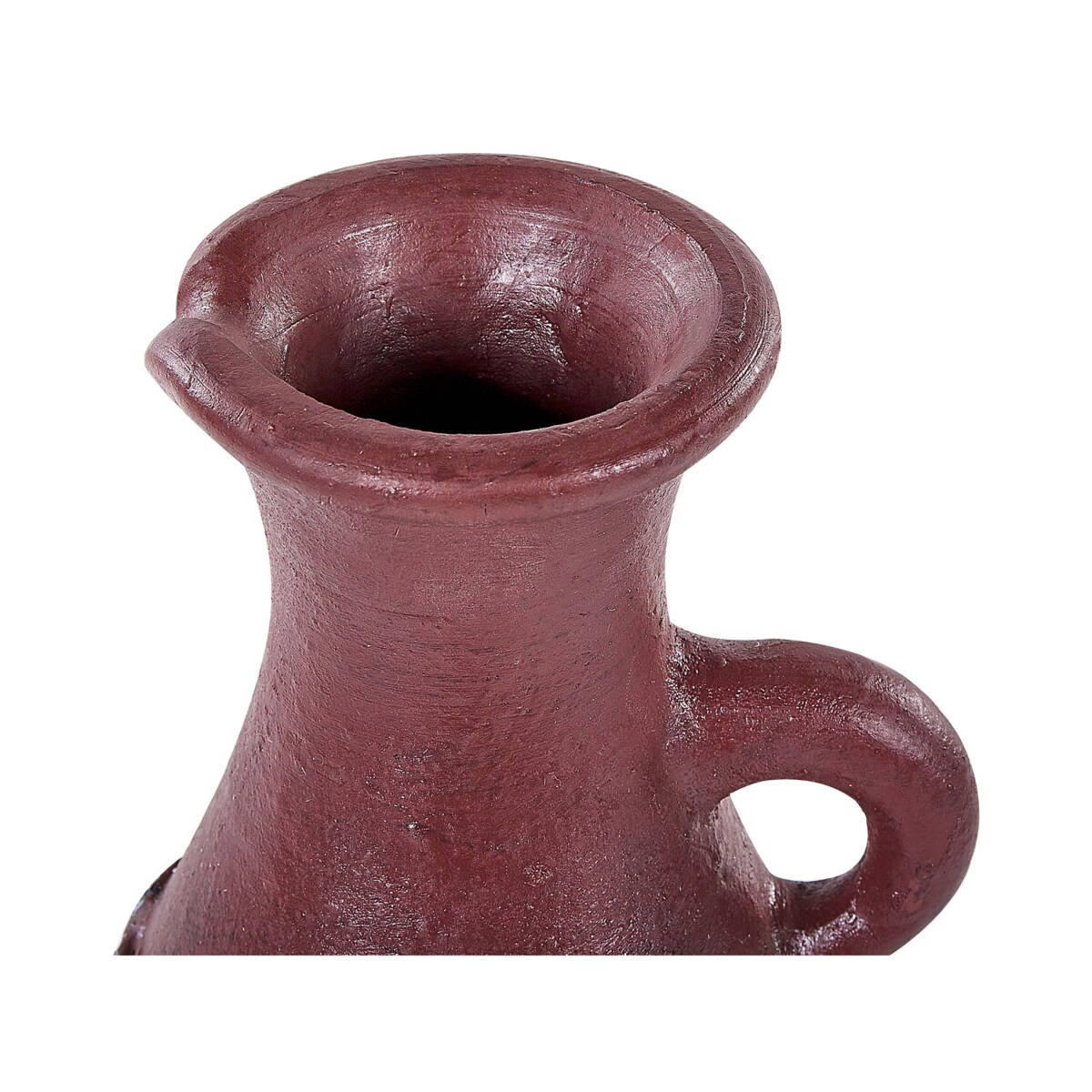 Wazon dekoracyjny z terakoty 50 cm niebiesko-brązowy VELIA