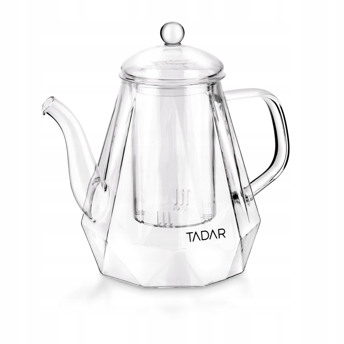 DZBANEK Z DZIUBKIEM 1L ZAPARZACZ SZKLANY sitko na herbatę zioła napary
