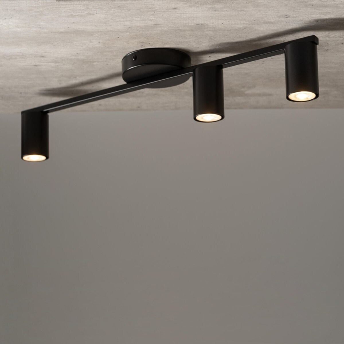 Nowoczesne tuby do przedpokoju Sky czarna lampa metalowa