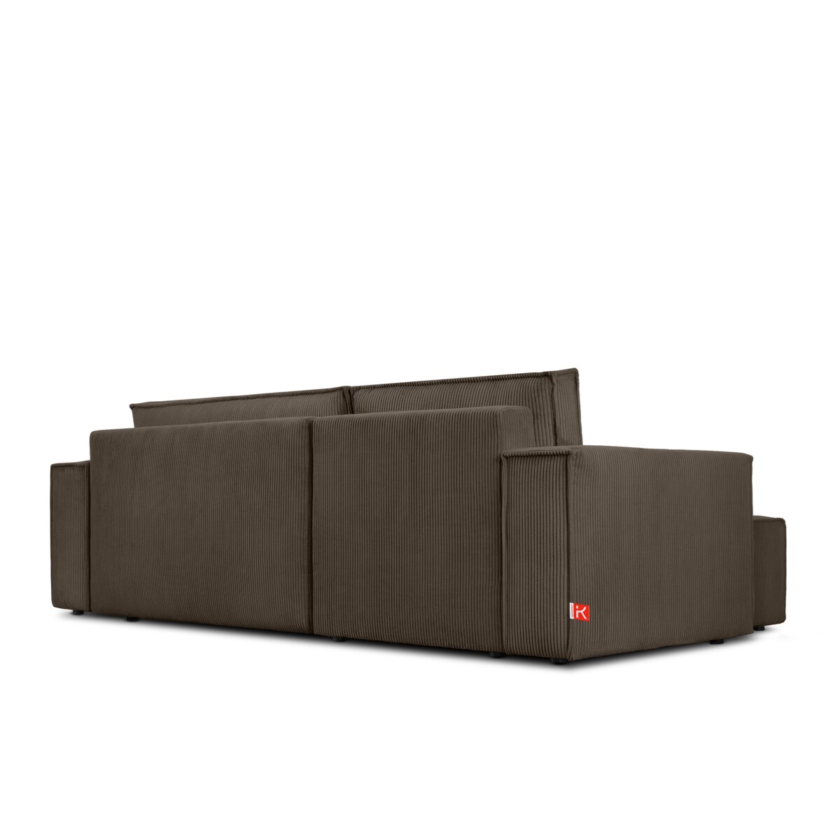 KONSIMO NAPI Uniwersalny narożnik z funkcją spania, brązowy, prawy/lewy