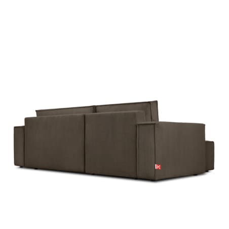 KONSIMO NAPI Uniwersalny narożnik z funkcją spania, brązowy, prawy/lewy