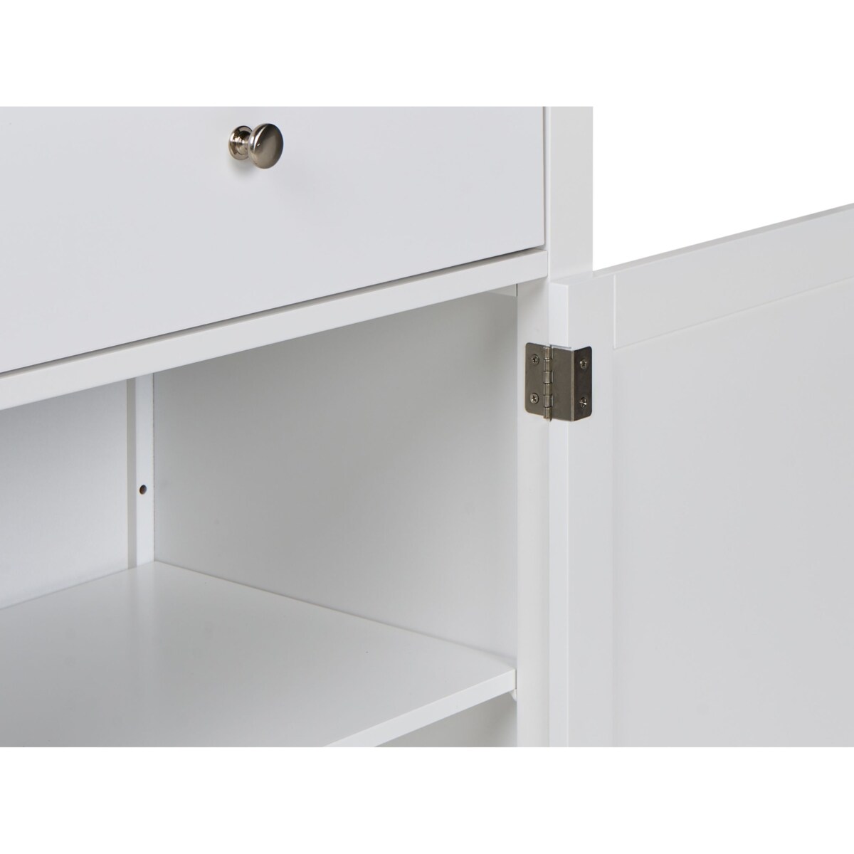 Szafka z półką na wino LUCASTON Biały