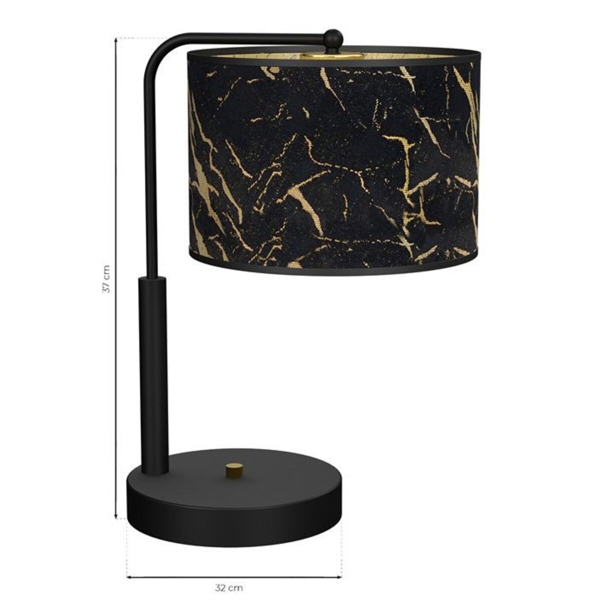 Stojąca lampa abażurowa SENSO MLP7299 Milagro stołowa czarna