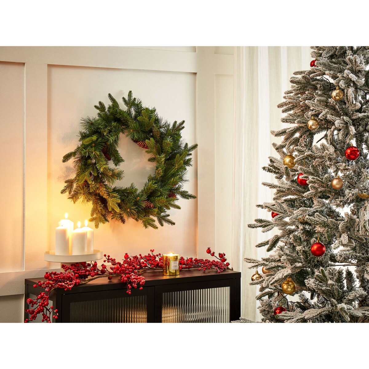 Wianek świąteczny 60 cm zielony KAMERUN